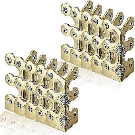 Embouts d'angle de plinthe en laiton, 10 pièces (1/5)