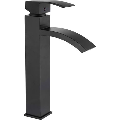 Mexen Libra hohe Waschtischarmatur, Schwarz - 745110-70