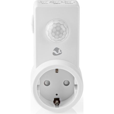 DÉTECTEUR DE MOUVEMENT  SCHUKO TYPE F  PARAMÈTRES D'HEURE, DE LUMIÈRE AMBIANTE ET DE SENSIBILITÉ RÉGLABLES NEDIS (1/5)