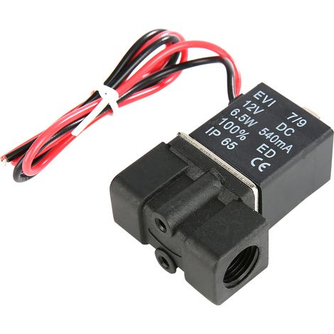 1/4" NPT 2-Wege-Magnetventil aus Kunststoff, NC (normalerweise geschlossen), DC 12 V (1/5)