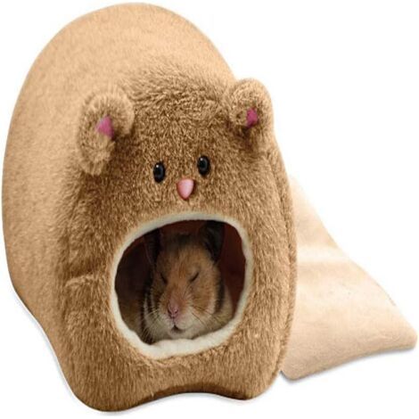 Grotte douillette pour rats, nid hiver cage douce, accessoire hamster gerbille cochon d'Inde (1/4)