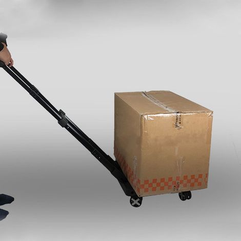 Chariot de manutention pliable, mini et portable, charge maximale de 100 kg, antidérapant et résistant aux chocs, silencieux. (1/5)