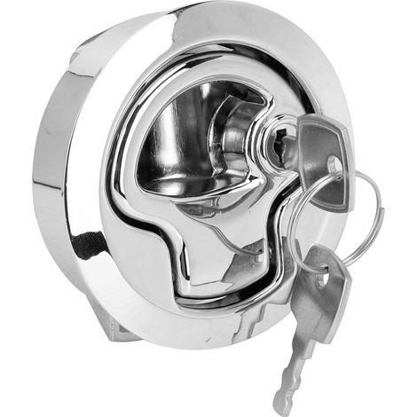 Modification de la serrure de poignée ronde de porte de voiture en alliage de zinc, adaptée aux portes de placards et de salles de bain de camping-cars. (1/5)