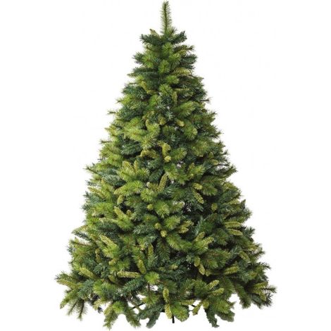 Albero di Natale ARTIFICIALE JUSTIN in stile americano con tre tipologie di foglie pieno e folto - H270 cm 2567 rami