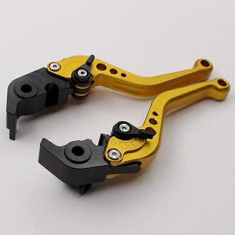 For Ducati MotoGP 950 Multistrada modified brake clutch horn adjuster handlebar accessories( Short handle gold) (1/5)