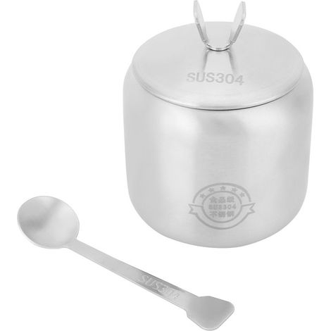 Ensemble de pots à épices en acier inoxydable pour cuisine, rangement condiments et bouteilles à huile (1/5)