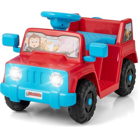 Coche eléctrico infantil 66 x 42 x 40 cm duración de la batería de 1 a 2 horas diseño divertido plástico rojo 200017245