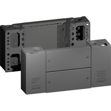 Rittal Sockel-Eckstück VX, 200mm, 400mm, Stahl, Schwarz, 2 Stück