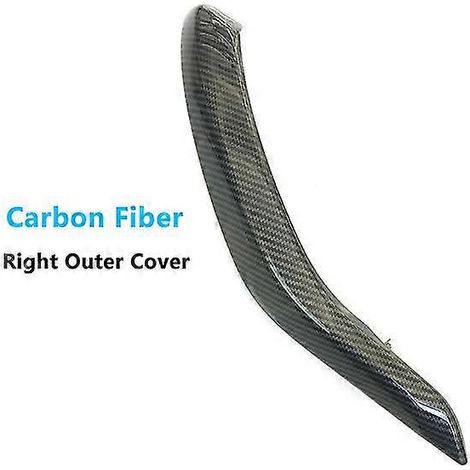 Poignée de porte intérieure passager avec revêtement extérieur en cuir pour BMW X5 X6 F15 F16 (2014-2018) - Poignée de porte intérieure en fibre de carbone (côté droit) (1/5)