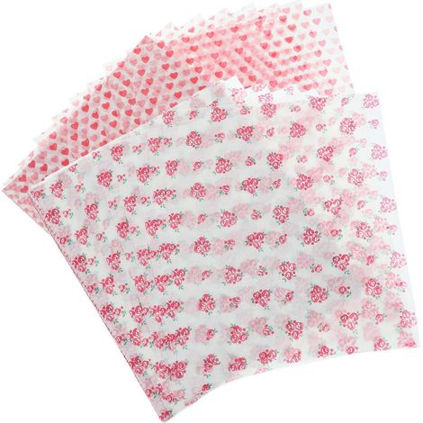 100 feuilles de papier d'emballage alimentaire résistant aux graisses, pour emballage de sandwichs et doublures de paniers. (1/5)