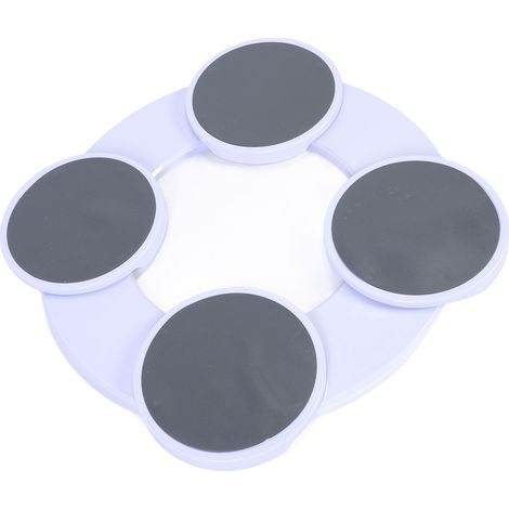Plateau tournant rond extensible à 4 pièces pour tables rectangulaires et tables de salle à manger, plateau tournant manuel à disque rotatif (1/5)