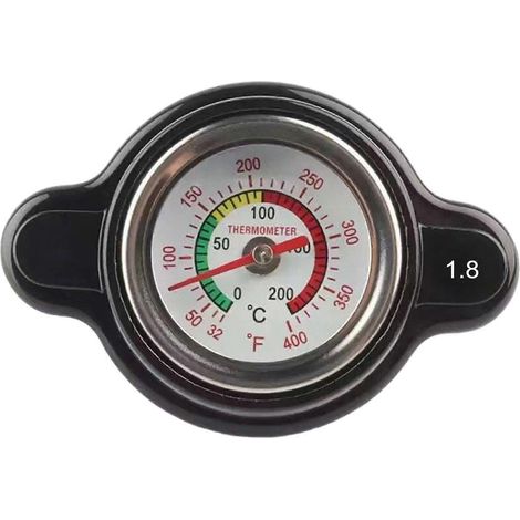 Bouchon de radiateur 1.8 pour voiture, couvercle de radiateur haute pression avec indicateur de température, carburant modifié pour automobile (1/5)