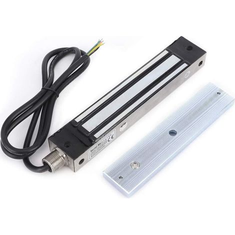 Serratura elettromagnetica per porta elettrica da 280 kg DC12/24V, impermeabile, in acciaio inossidabile, per porte in legno, porte in vetro, porte in metallo, A