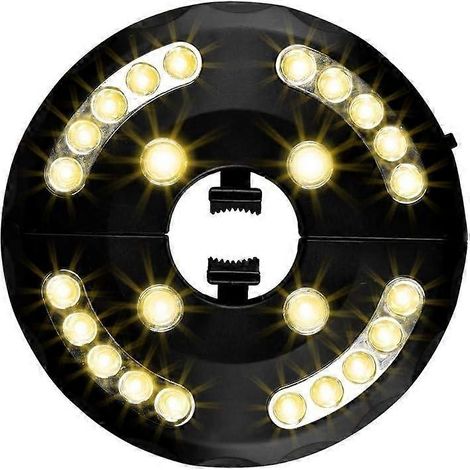Lampe pour parasol de jardin, lampe pour parasol de terrasse, 24 LED, 3 modes d'éclairage, pour parasol (1/4)