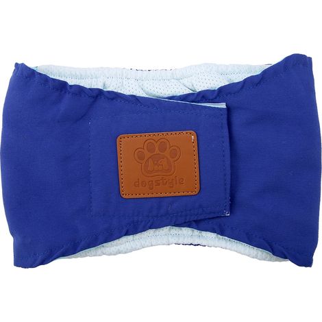 Pantalon de sécurité anti-harcèlement pour chien et chiot, vêtements pour animaux de compagnie (bleu M) (1/5)