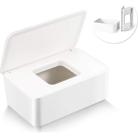 Caja Dispensadora Para Toallitas - PVC Sin BPA Ni Ftalatos - 18,5 X 12,2 X 7 Cm - Uso Infantil Y Doméstico - 1 Unidad (1/5)