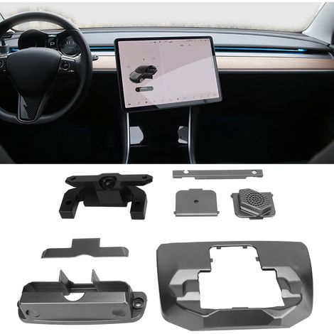 (Vidéo disponible) Support d'écran rotatif et réglable en quatre directions pour Tesla Model 3 et Model Y 2017-2022 (conduite à gauche).