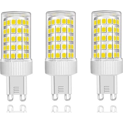 Lot de 3 Ampoules LED G9 10W, 86 LED, 1000Lm, Angle de faisceau 360°, AC220-240V, Non Dimmable, Blanc Froid 6000K (1/5)