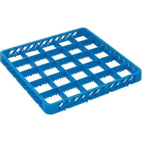Réhausse Casier de Lavage 500 x 500 x 45mm - 25 Compartiments - Bleu - Matériel CHR Pro