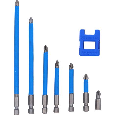 Jeu de 7 tournevis cruciformes PH2, perceuse électrique magnétique avec magnétiseur