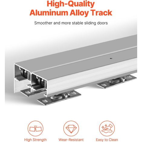 Kit quincaillerie pour porte coulissante 1828 mm kit rail pour (1/5)