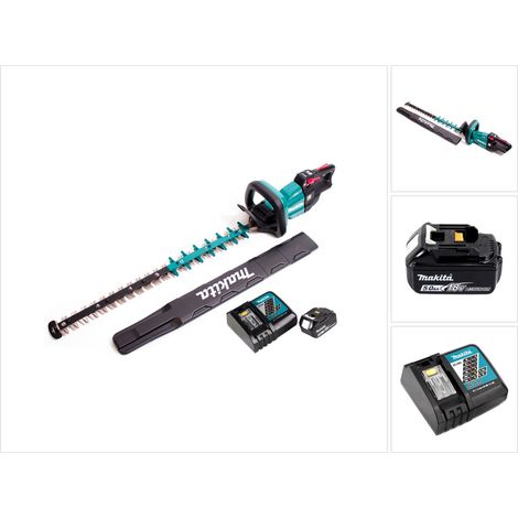 Tagliasiepi a batteria Makita DUH 751 RT1 18V 75 cm senza spazzole + 1x batteria 5.0Ah + caricabatterie