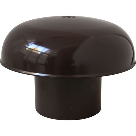 First Plast CDV80M Cappello di Ventilazione Testa Esalatore, senza rete, Marrone, diametro interno 80 mm (1/3)
