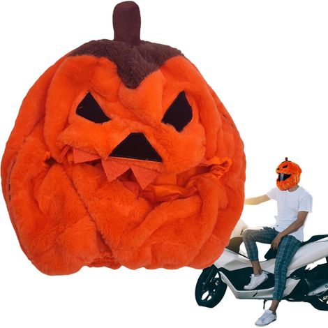 Couvre-Casque Moto Halloween Protecteur en Peluche Rigide Halloween De Housse Rigide Protection chapeau rigide adulte ski vélo plein air hiver fête (1/5)