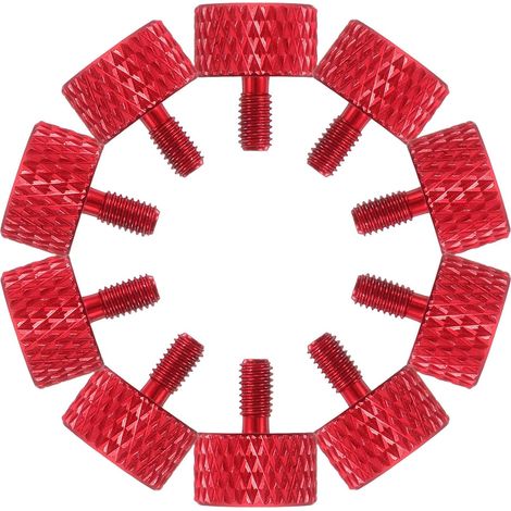 30 Pièces Lot de Vis Moletées en Alliage D'aluminium M36 pour Boîtiers PC et Disques Durs, Résistance à L'usure et Texture Antidérapante pour Bricolage Précis (1/5)