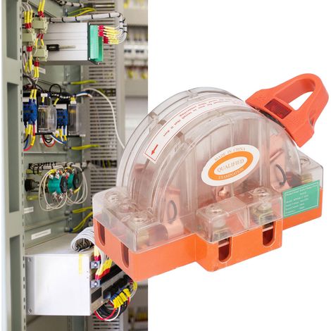 Interruptor de cuchilla 2P 100A con LED – Interruptor de seguridad bipolar transparente para generadores – Cableado a prueba de golpes y contactos de cobre macizo (1/5)