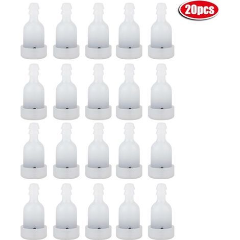 BelleRise – 20 Stück Kraftstoffschläuche – mit integrierter Entlüftung – für Freischneider und Kettensägen – 2,5 cm, Weiß (1/5)