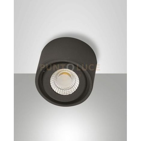 ANZIO LUCE SPOT ANTRACITE 3000K 630LM 6W IN ALLUMINIO IP21