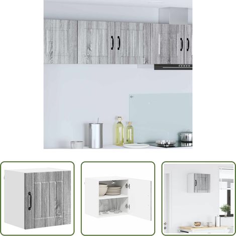 Küchenwandschrank -  Küchenschrank Graues Sonoma 40 x 31 x 40 cm Holzwerkstoff