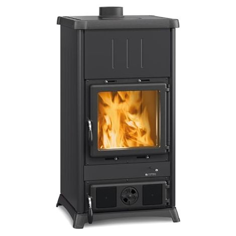 La Nordica – Poêle à bois raccordable 8.3 kW – Volume de chauffe 238 m³ – Rendement 86.4 % – Classe énergétique A+ – Système de post combustion (1/5)