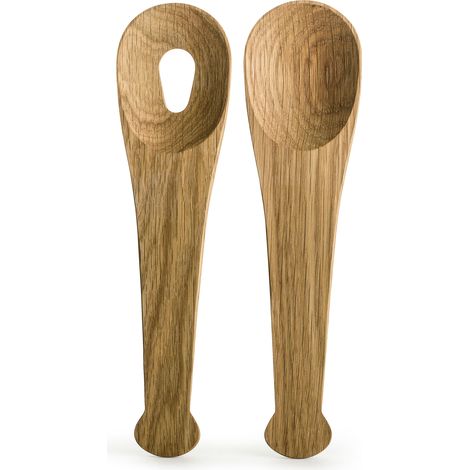 Cucharas de ensalada Sagaform Nature Oak, 24 cm (1/5)