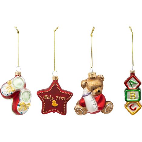 Thema Weihnachten Glas Kit x4 Erste Weihnachten - Feeric lights & christmas