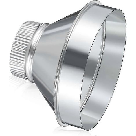 Réducteur/élargisseur de conduit de 8 à 4 pouces, adaptateur de conduit d'air en acier galvanisé, raccord de tuyau rond serti WHBYV (1/4)
