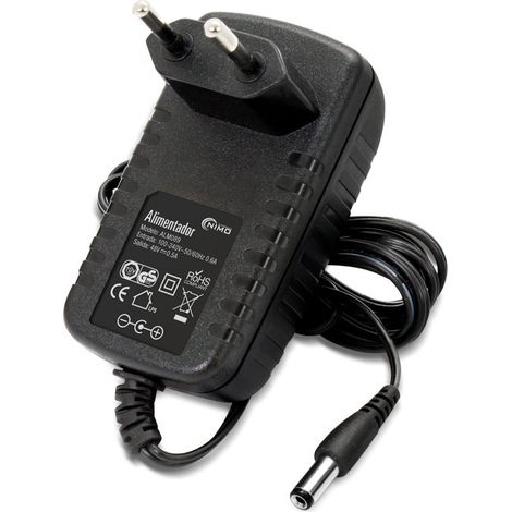 Feste Stromversorgung 48Vdc 0,5Amp 24W Alternativer Ausgangsstecker 5,5x2,1mm