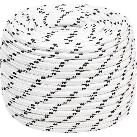 Cuerda multiusos 14 mm 100 m Blanco Poliéster vidaXL