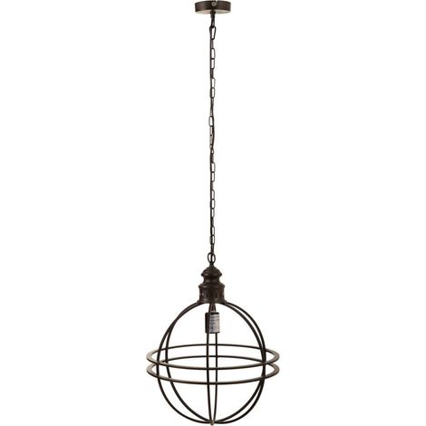 Lámpara de techo de metal dorado 38.5x38.5x49.5 (1/4)