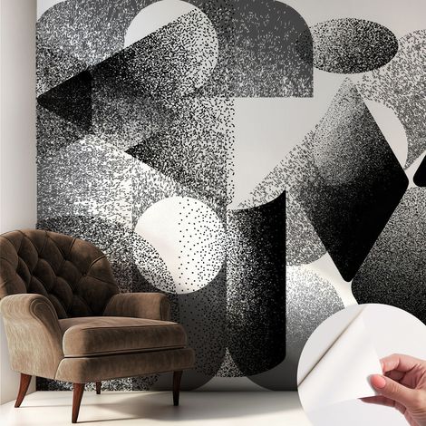 Fotomurale adesivo - parete decorativa - decorazione casa - stile moderno parete - Forme geometriche 250x250 cm (1/5)