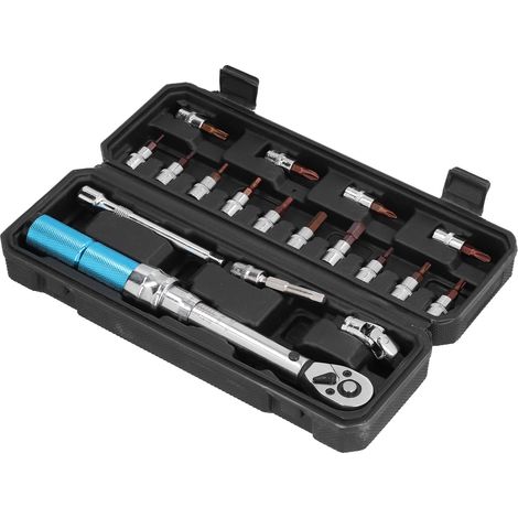 Clé dynamométrique vélo préréglée 2 sens réglable 1/4in 2-20N.m Kit maintenance bicyclette ZTY-18 (1/5)