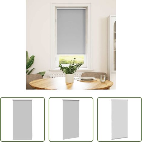 Lichtdurchlässigkeit -  Verdunkelungsrollo 44,4 x 100 cm, Stoffbreite 40 cm, Grau (1/5)