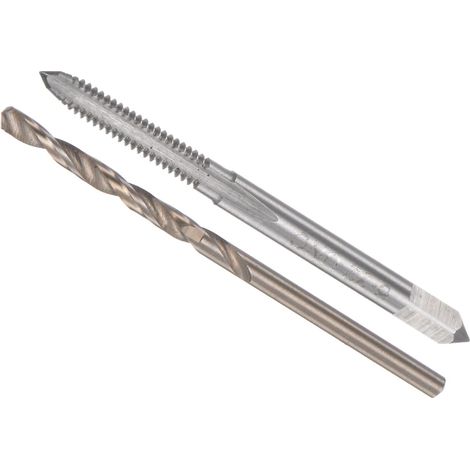 Tarauder et Perceuse Mèche Ensemble, 6-32 UNC 2B Taraud Filetage 2.6mm Perceuse Diamètre, Machine Vis Taraud (1/5)