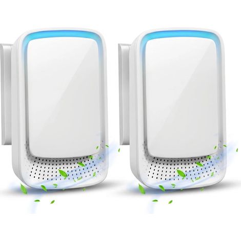 2 Pack Plug-in Air Purifier with Ion Generator Filterless Mini Air Purifier for Socket Against Dust, Smoke & Odours in Bedroom, Kitchen & Office (1/5)