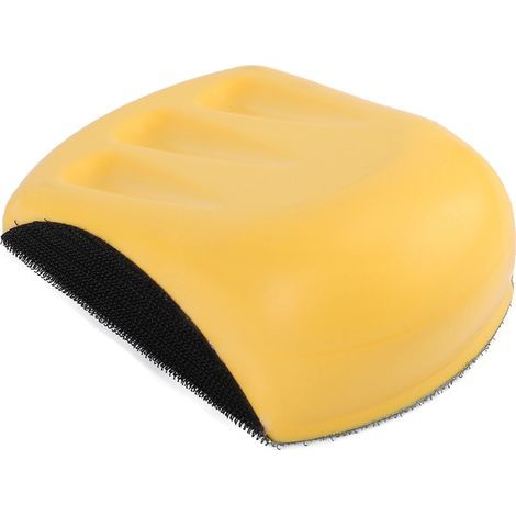 Schleifklotz aus weichem PU-Schaum, ergonomisches Design mit Klettverschluss, manuelles Schleifwerkzeug zum Polieren, mittlere Größe 125 mm (1/4)