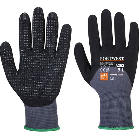 Gant Dermiflex Ultra Plus - L - Grau/schwarz - Portwest