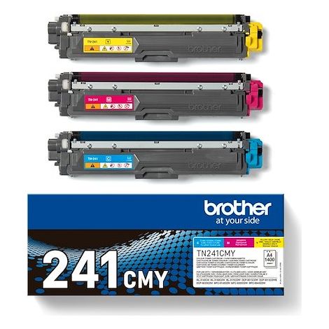 Brother TN-241CMY Cartouche de toner 3 pièce(s) Original Cyan, Magenta, Jaune (1/7)