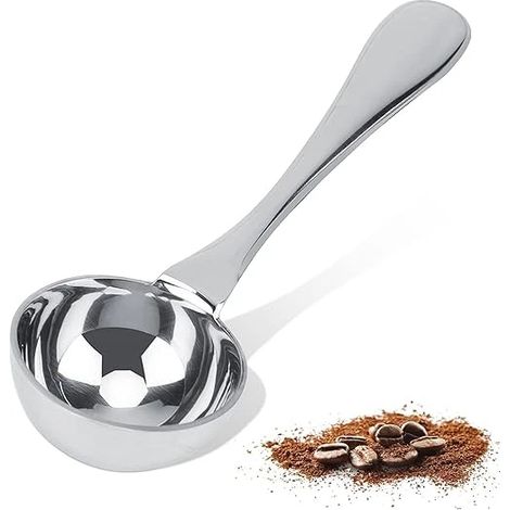 Cuillère doseuse pour café, 25 ml, en acier inoxydable, pour café moulu, grains, thé ou poudre protéinée.-AquaForge (1/5)