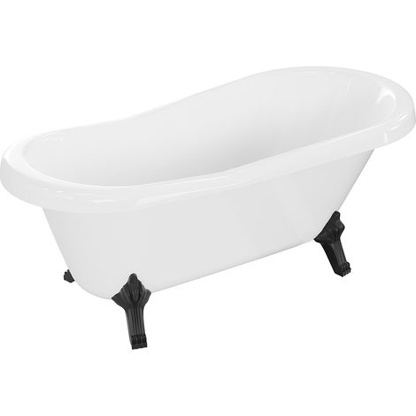 Mexen Retro baignoire autonome 150 x 73 cm, Blanc, pieds Noir - 53251507300-70 (1/5)